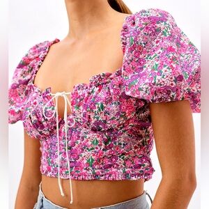 For Love And Lemons Katrina crop top size XS